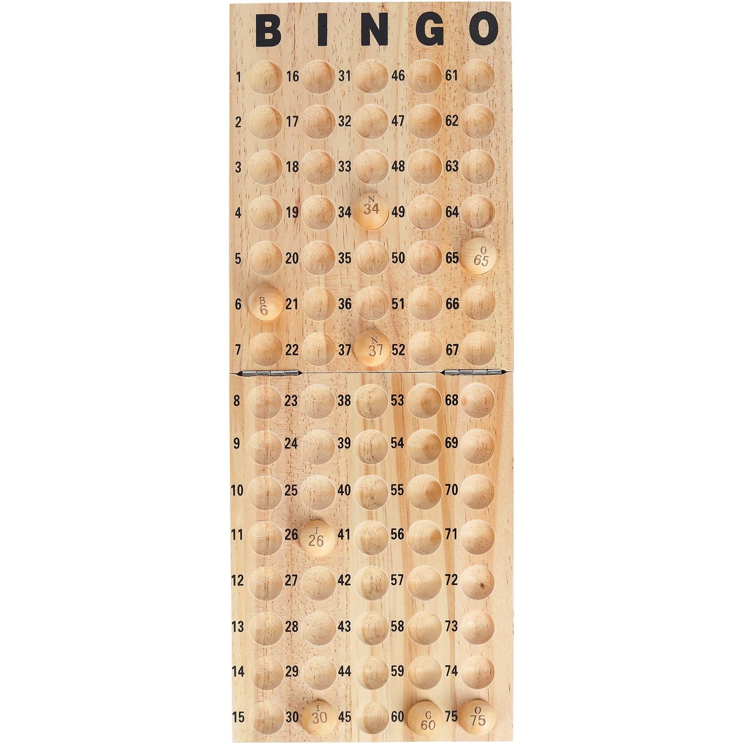 Kyto Bingo Spiel Komplettset - Metalltrommel Mit 75 Kugeln, 18 Tickets & 150 Chips - Familienspiel Für Groß & Klein