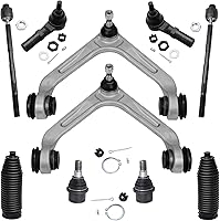 Vista 224 de Detroit Axle - Kit de suspensión delantera RWD de 10 piezas para Chevy GMC Silverado Sierra 1500 1999-2006, 2 brazos de control superior, 2 rótulas