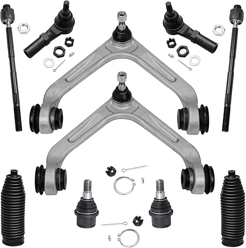 Miniatura 355 de Detroit Axle - Kit de suspensión frontal de 10 piezas para Ford Ranger Mazda B2300 B2500 B3000 B4000, 2 brazos de control superiores, 2 rótulas