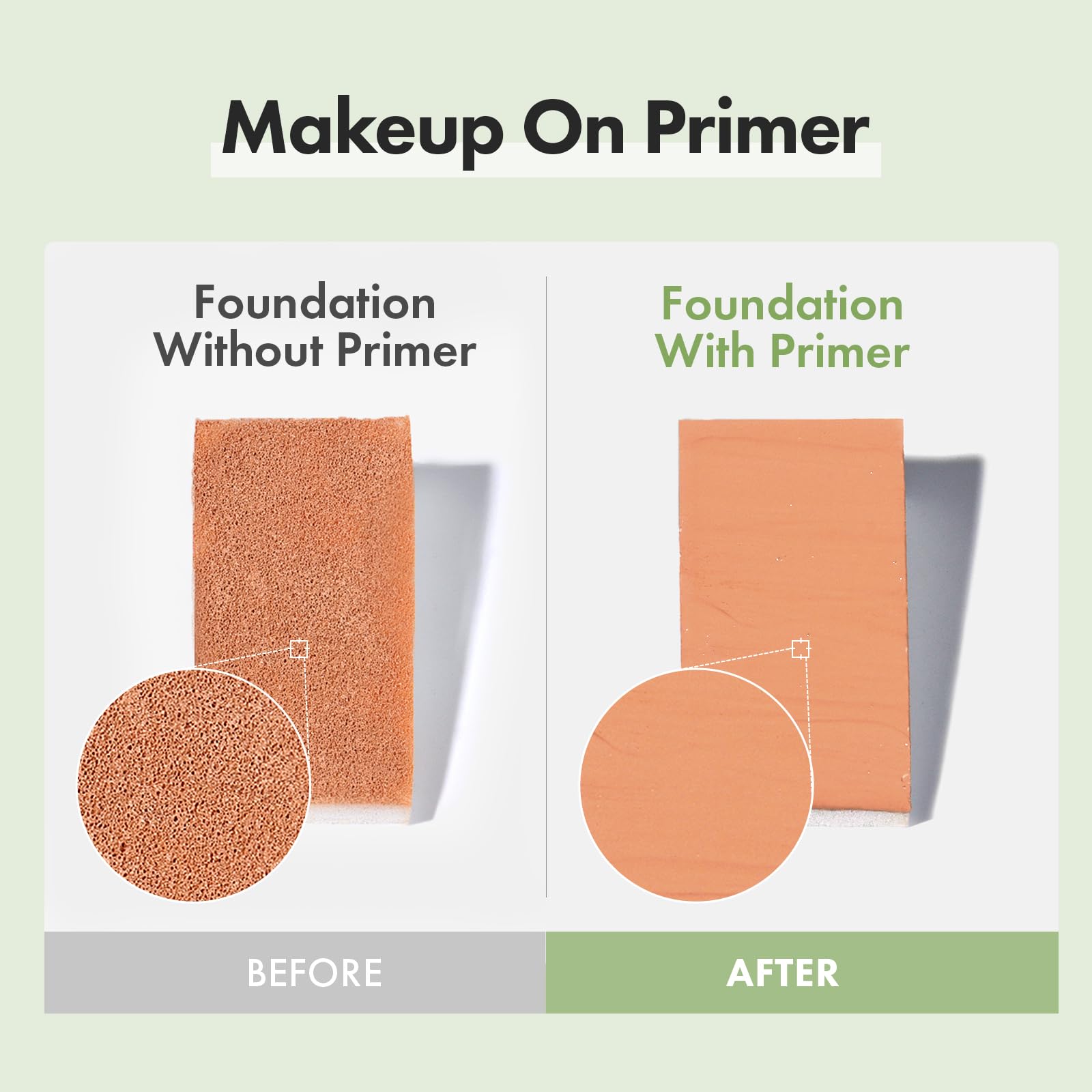 TOSOWOONG Primer Cica per i Pori, primer viso opaco, minimizza i pori, controllo del sebo, migliora l’aspetto di linee sottili e rughe, trucco a lunga tenuta, K-Beauty, 20ml