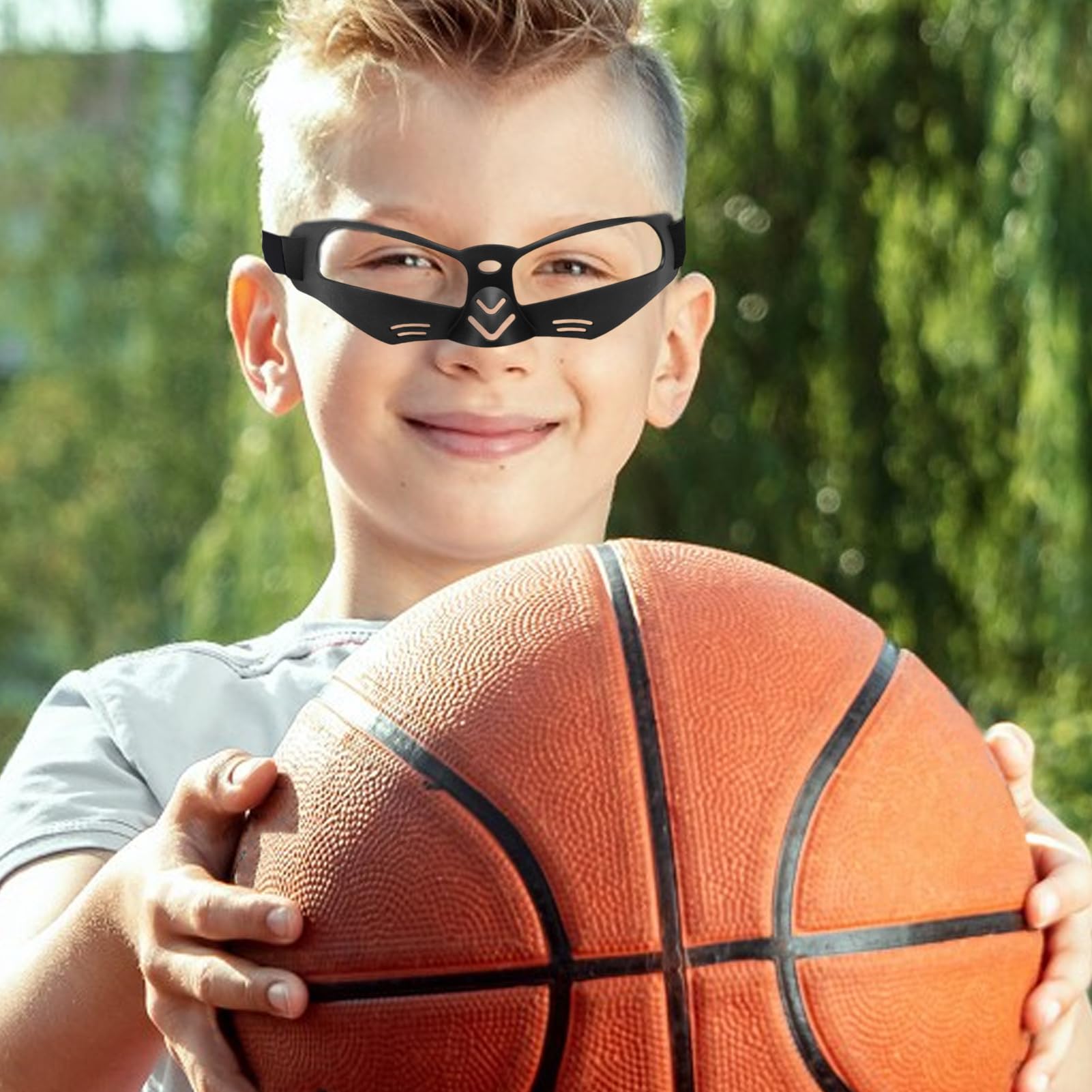 Basketball Goggles, Dribbling Glasses, Vision Training Aid, TPU, 6.69x2.17 In, Black, 1 Pair