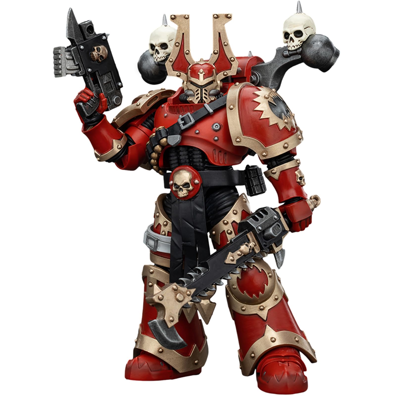 JOYTOY Warhammer 40k World Eaters, World Eaters Khorne Berzerker 2 1/18 Action Figure, Dedicated To You Who Love Collecting