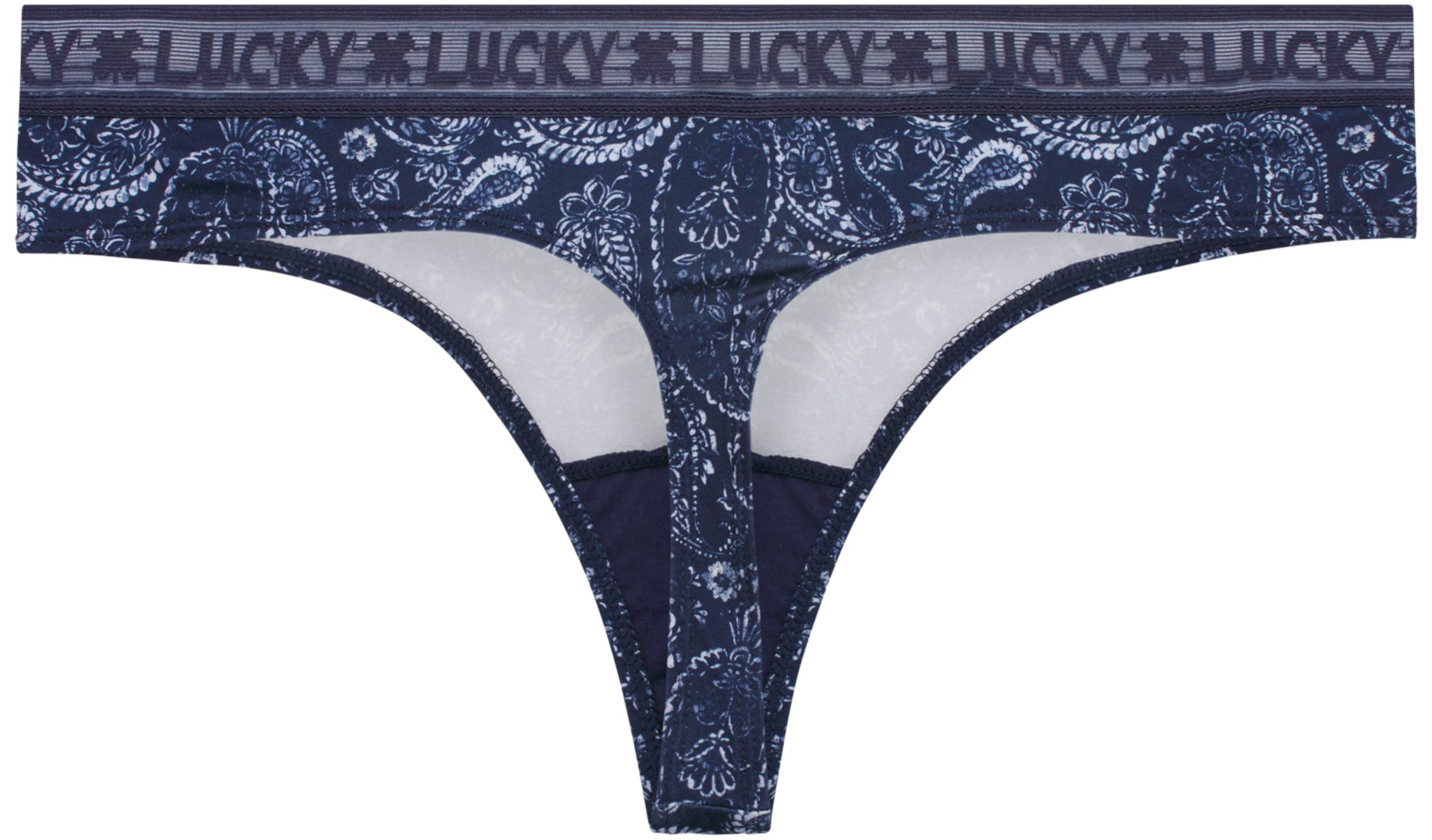 Lucky Brand Paquete de 10 bragas tipo tanga para mujer