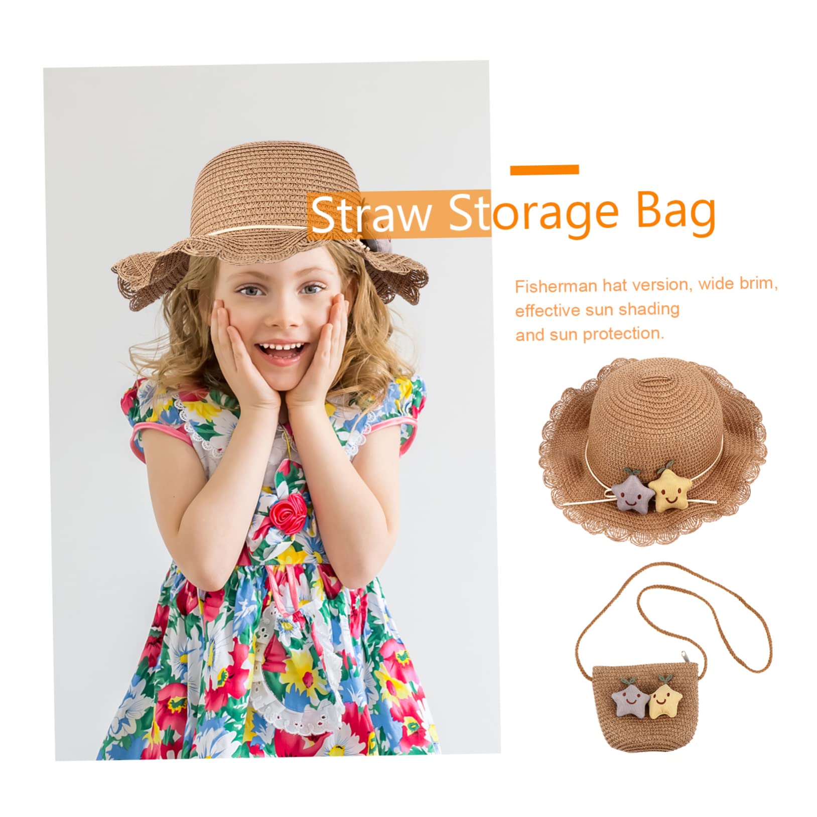 Sonnenhut Cap kindermützen Sommerhut kindercap Cap Kleinkind Mütze Kappe Tasche Weiden Babys Sommermütze für Sonnenschutzhut für Stroh Khaki