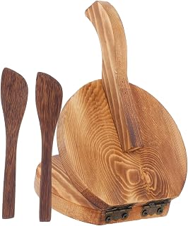 Wooden Dumpling Wrappers Presser with Adjustable Thickness