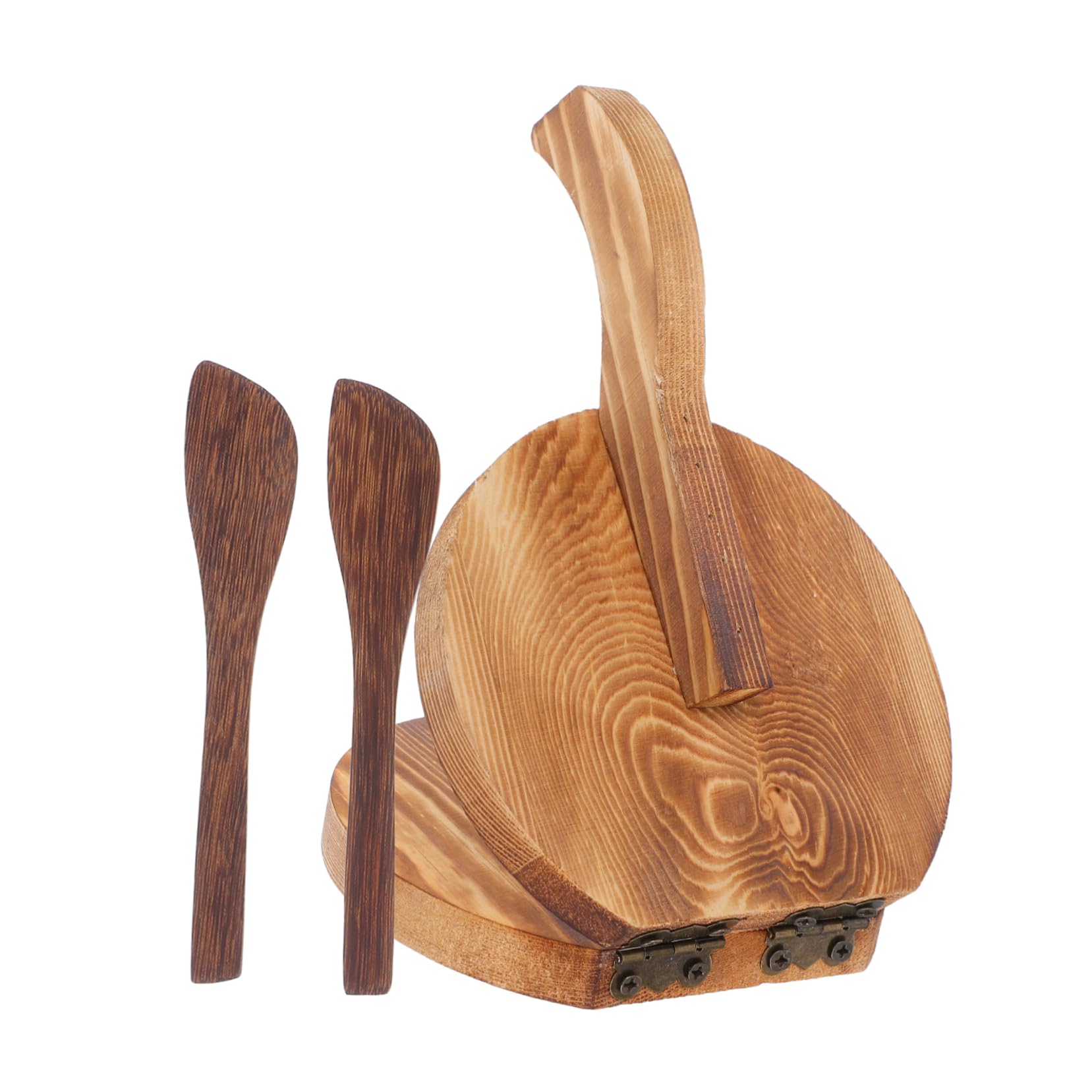 PRETYZOOM Dumpling Molds Dough Presser Set Wood Made Healthier Tastier Dumplings in Minutes