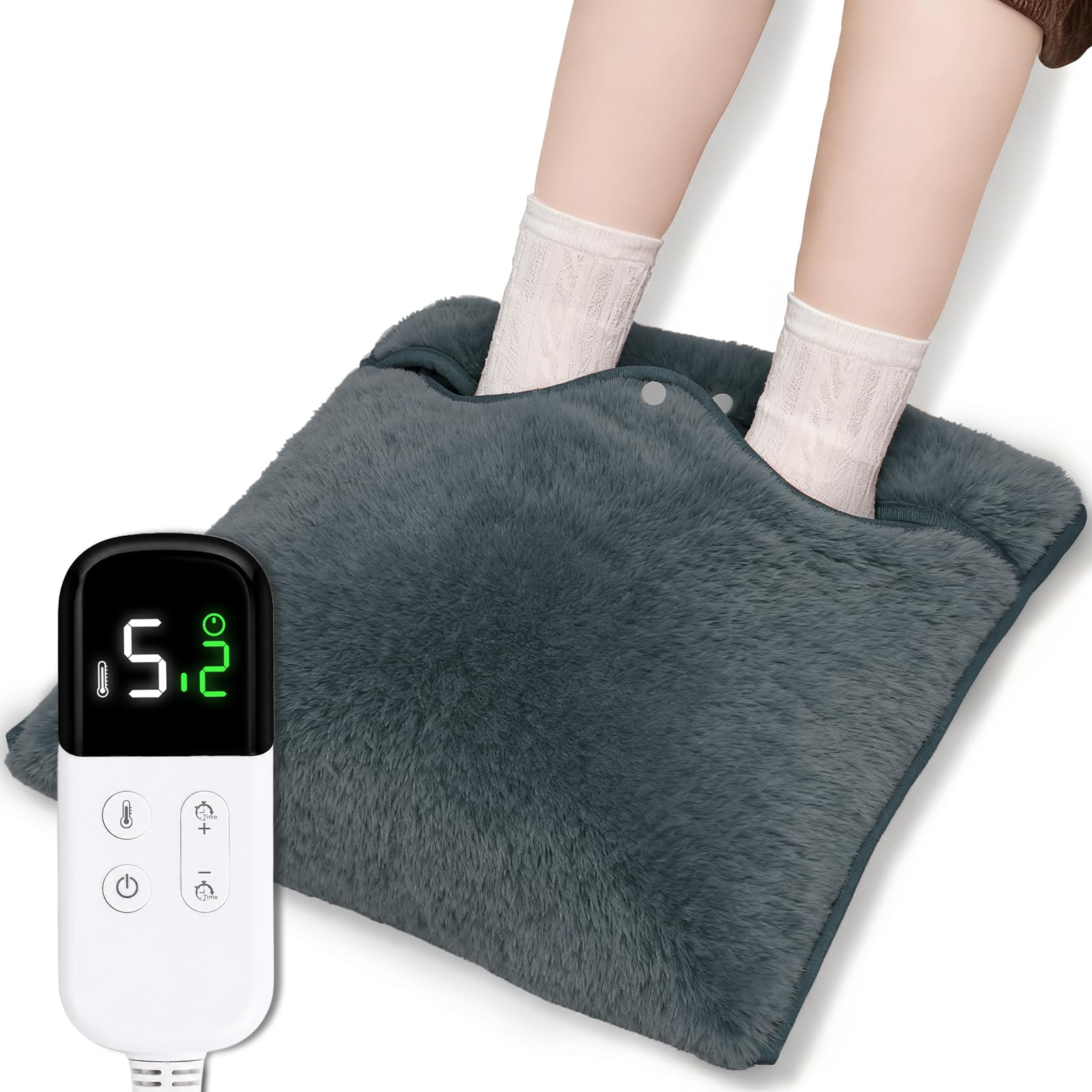 Amazon.co.jp: 電気足温器 フットウォーマー 両面加熱 足入れタイプ 九