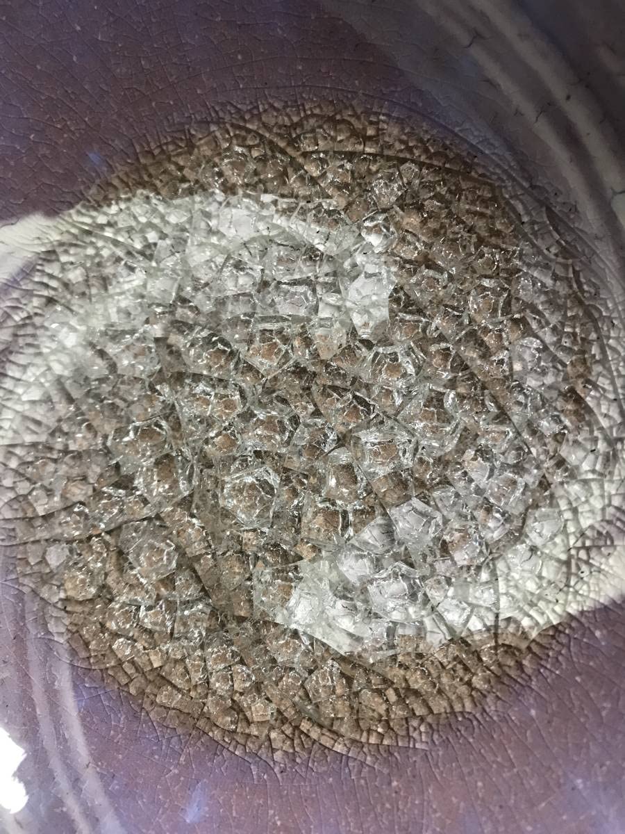 Amazon.co.jp: 萩焼 椿秀窯 大賀和幸 自宅保管品 大鉢 直径約20㎝×高さ