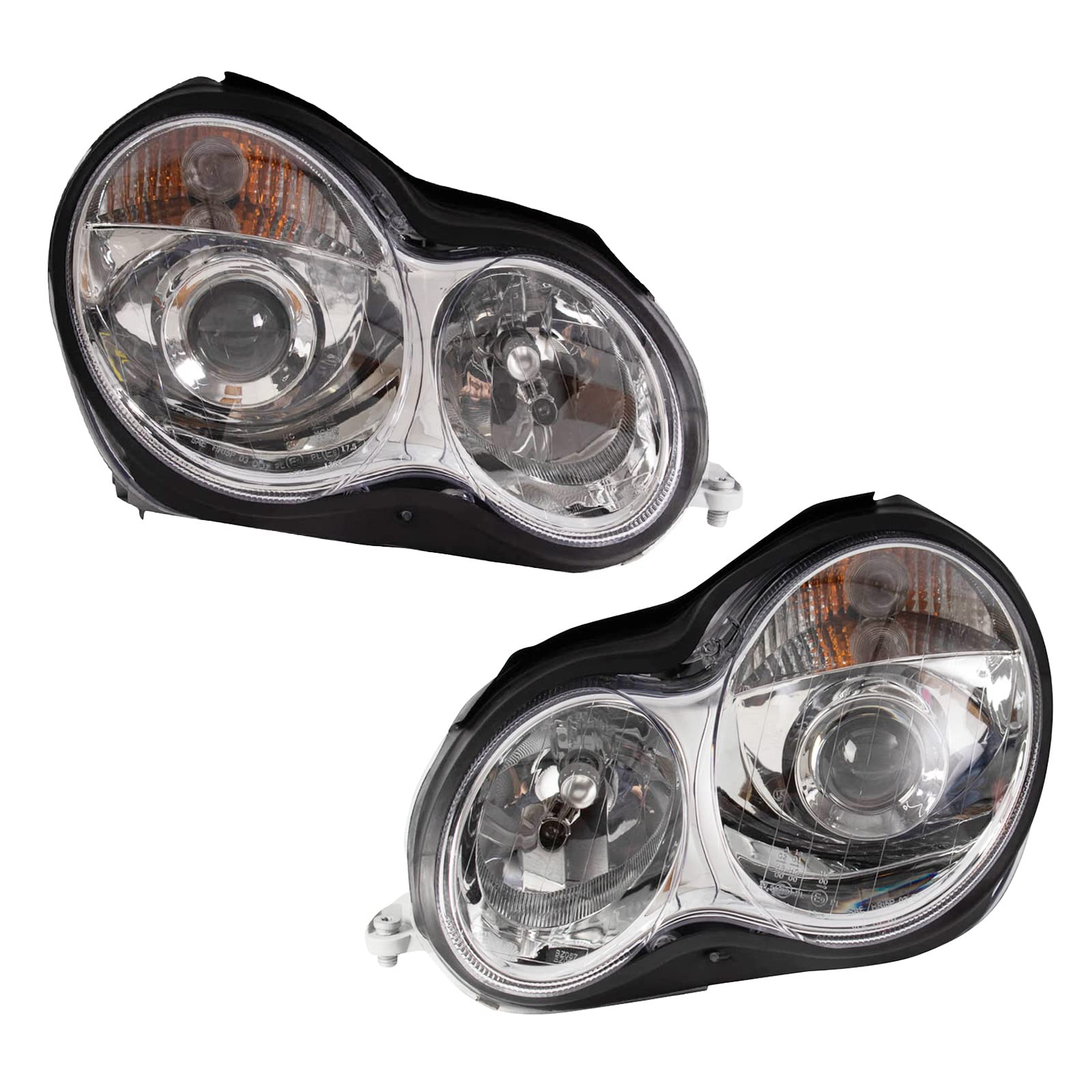 TRQ Performance Headlight Set Fits 2001-2007 Mercedes-Benz