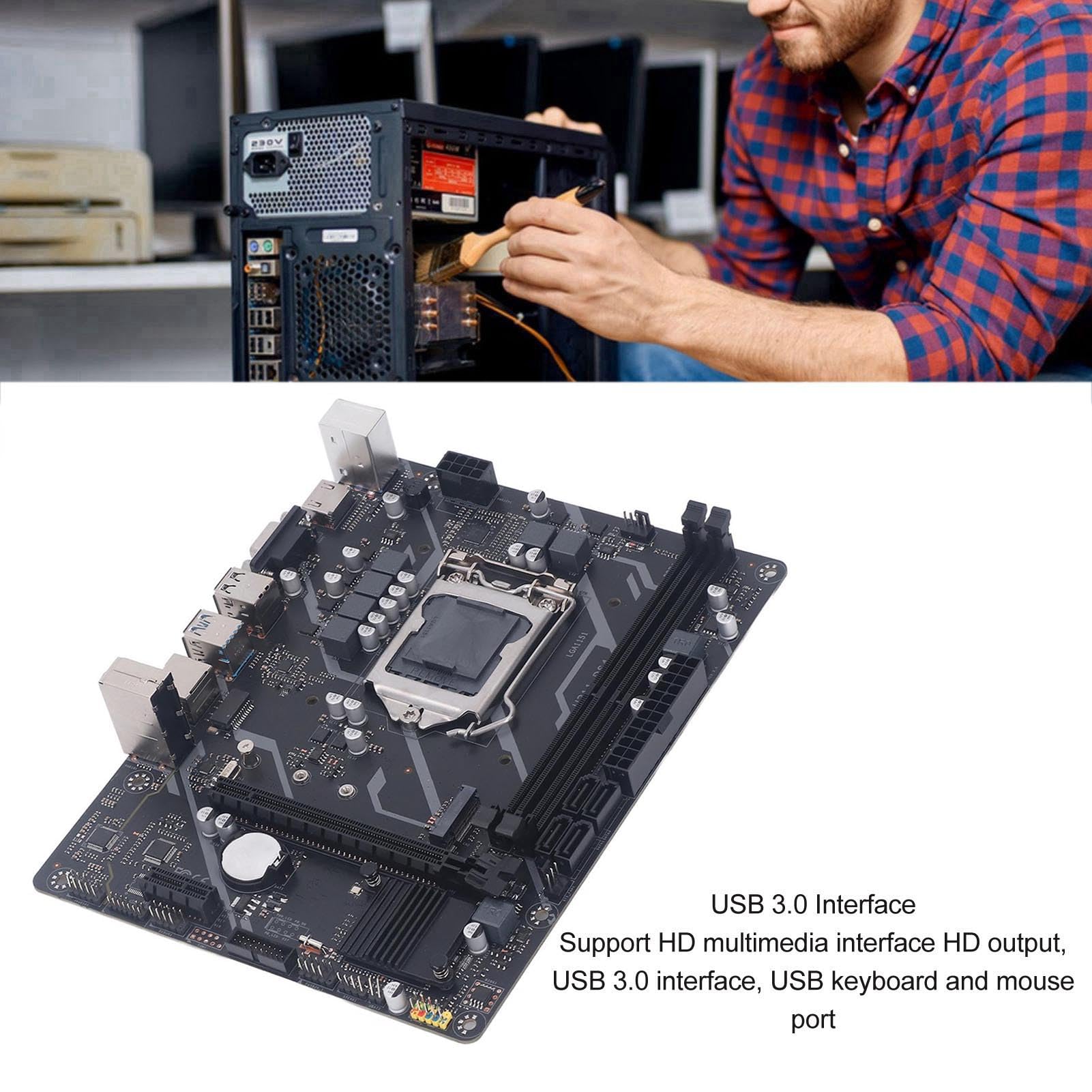 Scheda Madre Gaming, Scheda Madre DDR4, LGA1151, I9 I7 I5 I3, Memoria a Doppio Canale, USB 3.0, SATA, Uscita HD, per Assemblaggio PC