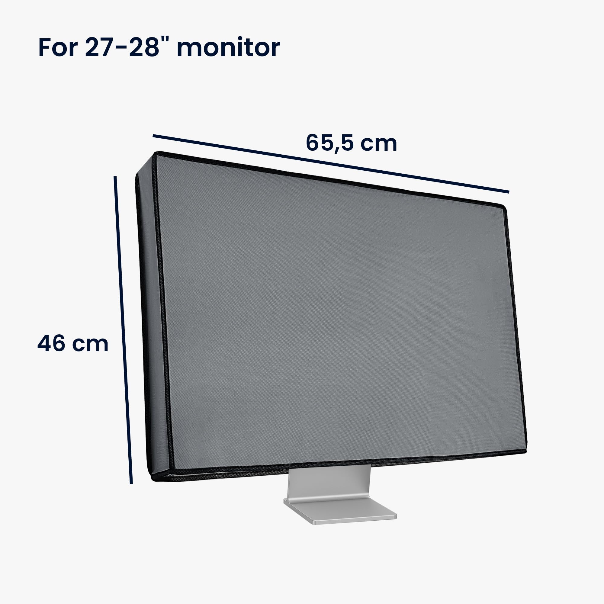 kwmobile Cover compatibile con 27-28" monitor Copertura antipolvere - Protezione Cover monitor per schermo PC - Custodia protettiva