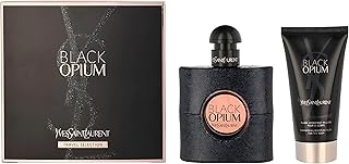 Black Opium by Yves Saint Laurent Eau de Parfum Spray 50ml & Shimmering Moisturising Fluid 50ml