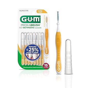 GUM Proxabrush Go-Betweens Ultra Tight Interdental Brushes – Soft Bristle