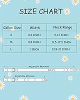Vista 7 de Lindo collar de perro para perros pequeños, collar de perro pequeño para hembras y machos, collares de perros niños y niñas, collar de perro