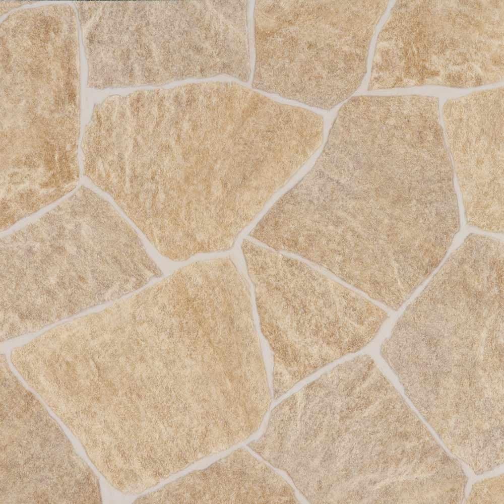 Livingfloor® PVC Floor Quarry Stone Beige in 2 m Width, Length: 1 Metre