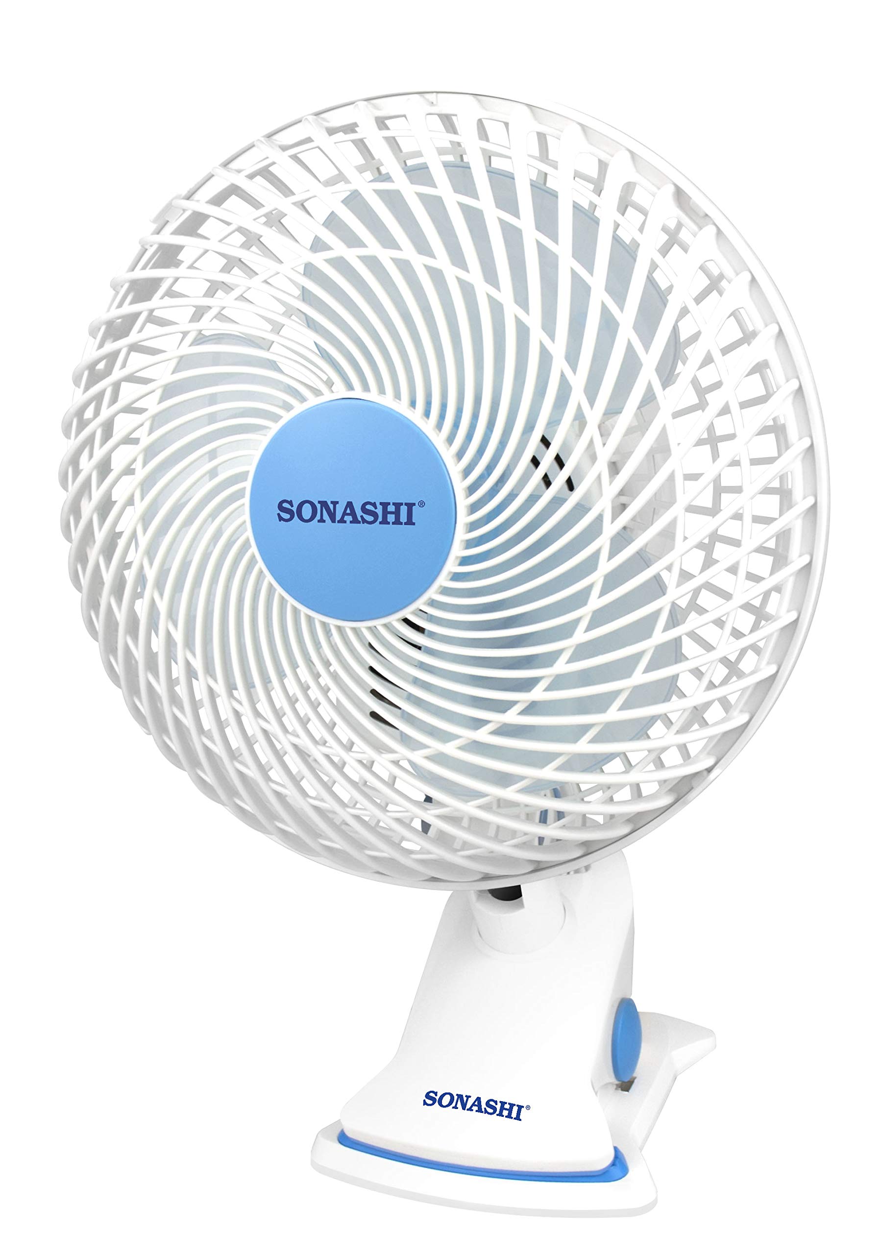Sonashi 7 Inch 3 In 1 Clip, Desk & Wall Fan White SF-8009CW