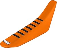 Vista 6 de Enjoy Mfg Funda de asiento, compatible con KTM SX85 SX 85 2006-2012, lados negros/parte superior naranja/varillas negras #89