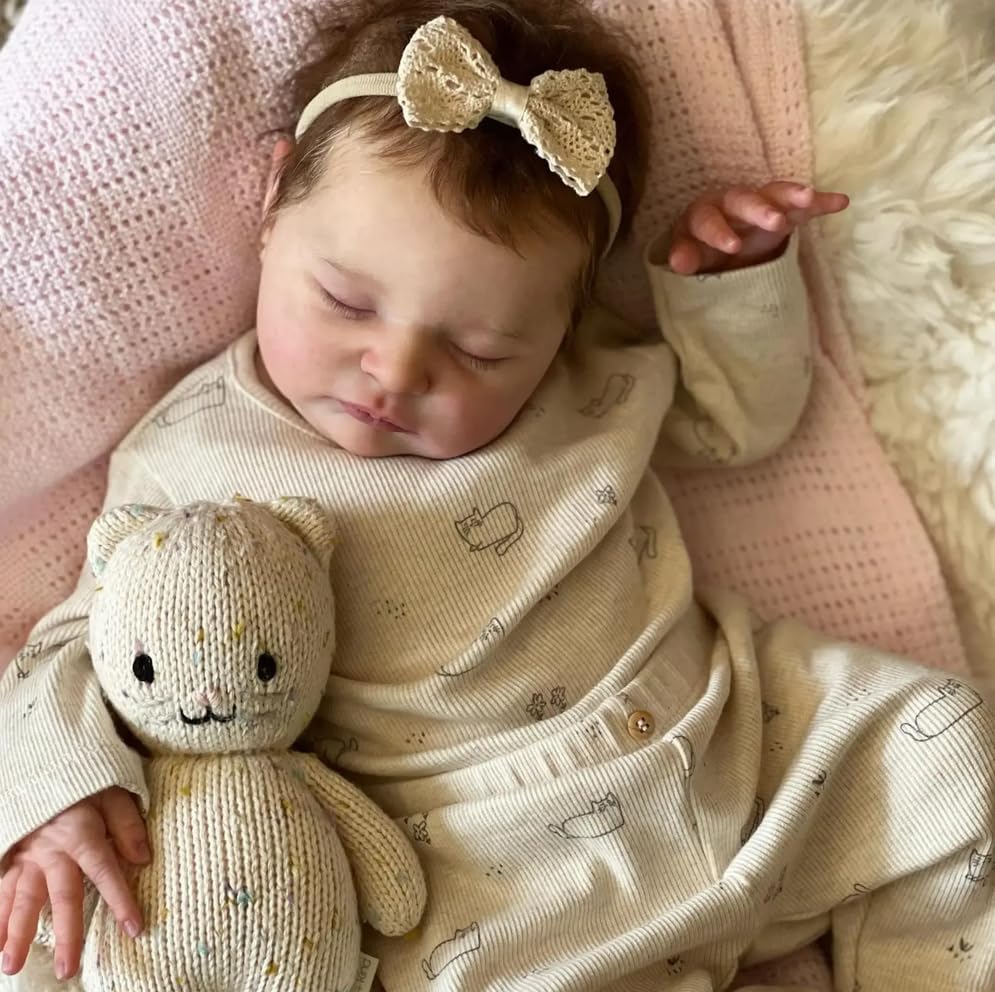 Miniatura 4 de RXDOLL Muñeca realista de silicona de cuerpo completo de 20 pulgadas, muñeca de bebé recién nacida que parecen bebés reales, muñeca infantil para