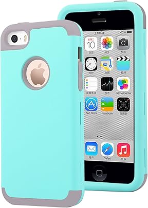 Dailylux iPhone Funda Carcasa iPhone Funda iPhone h brido Alto Impacto Silicona Suave Cubierta Caja Dura para iPhone -Verde Gris Dailylux iPhone Funda Carcasa iPhone Funda iPhone h brido Alto Impacto Silicona Suave Cubierta Caja Dura para iPhone -Verde Gris