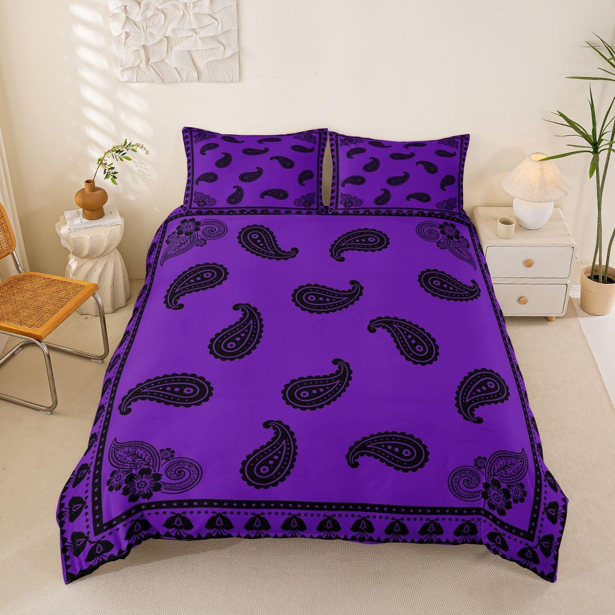 Erosebridal Moon Galaxy Duvet Cover Toddler Size Mystical Celestial Star Sky Bedding Set for Kids Boys Girls Bohemia Sun Moon Comforter Cover Cosmic Cloud Bedclothes Room Decor