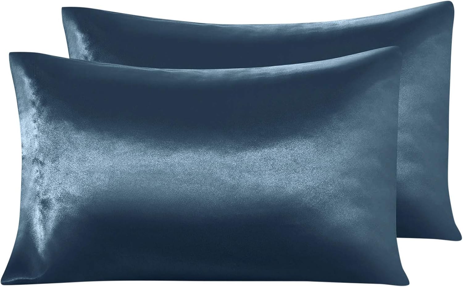 Satin Bed Sheets Set- 4 Piece Bedding Set, High Thread Counts, 100% Satin Twin Peacock Blue Sheet Set Ultra Soft, Silky Satin Bed Sheet Set With Pillowcase 16" Deep pocket (Twin, Peacock Blue)