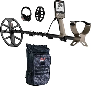 MINELAB X-Terra Elite Expedition Pack Bundle, Includes Metal Detector, Two Coils, Wireless Headphones, and Backpack