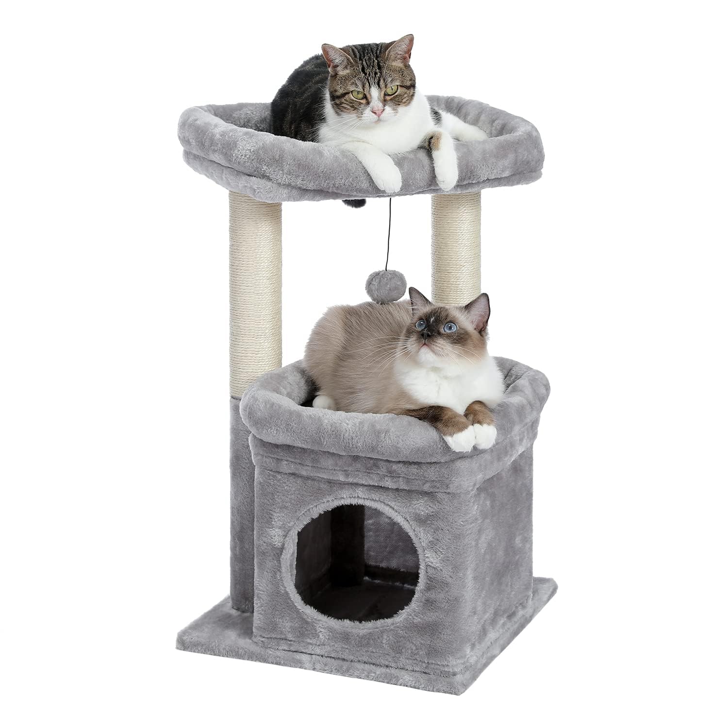 PAWZ Road Multi-Level Cat Tower with Sisal Scratching Posts