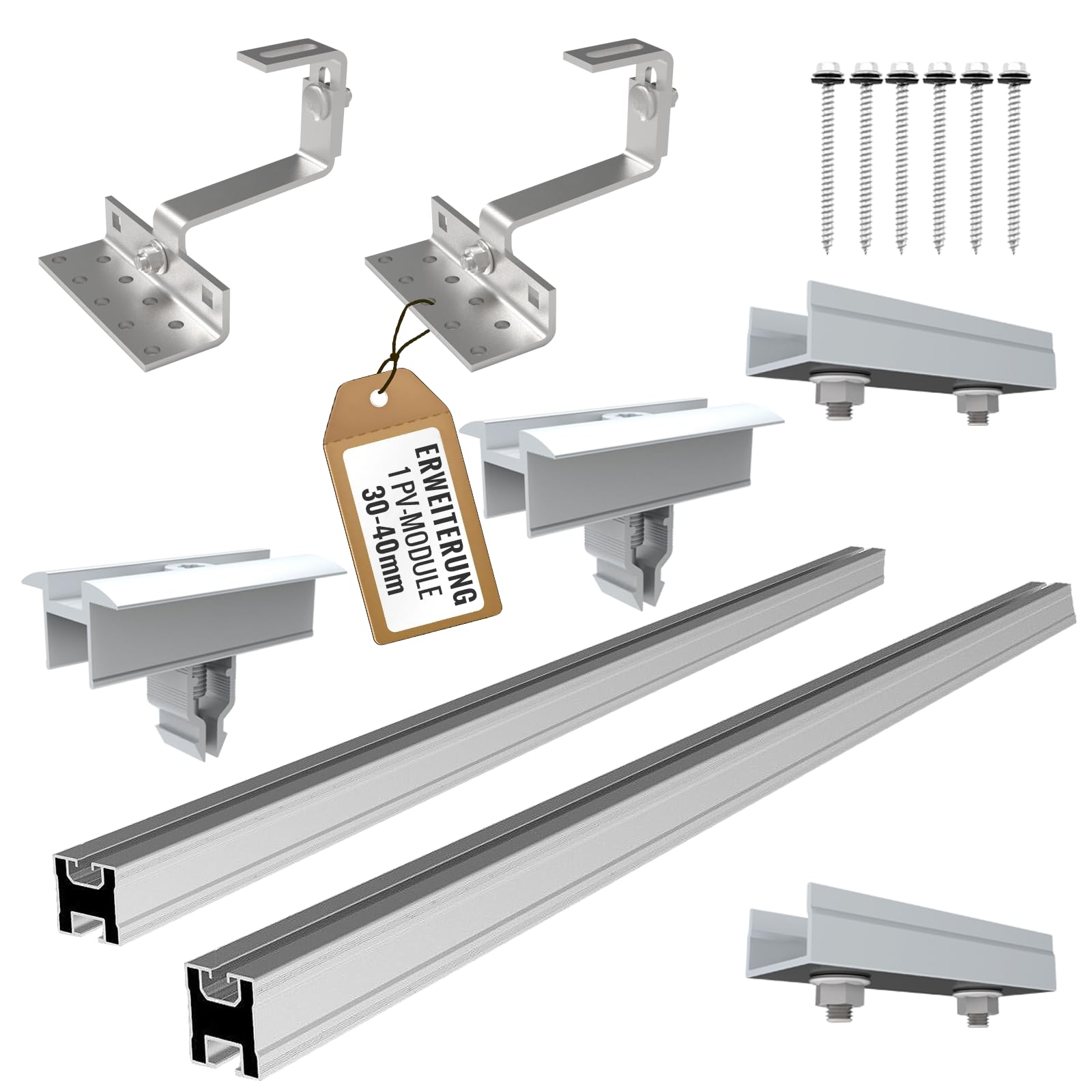 Support De Panneau Solaire Pour Toit De Tuiles - Rail De Montage - 7