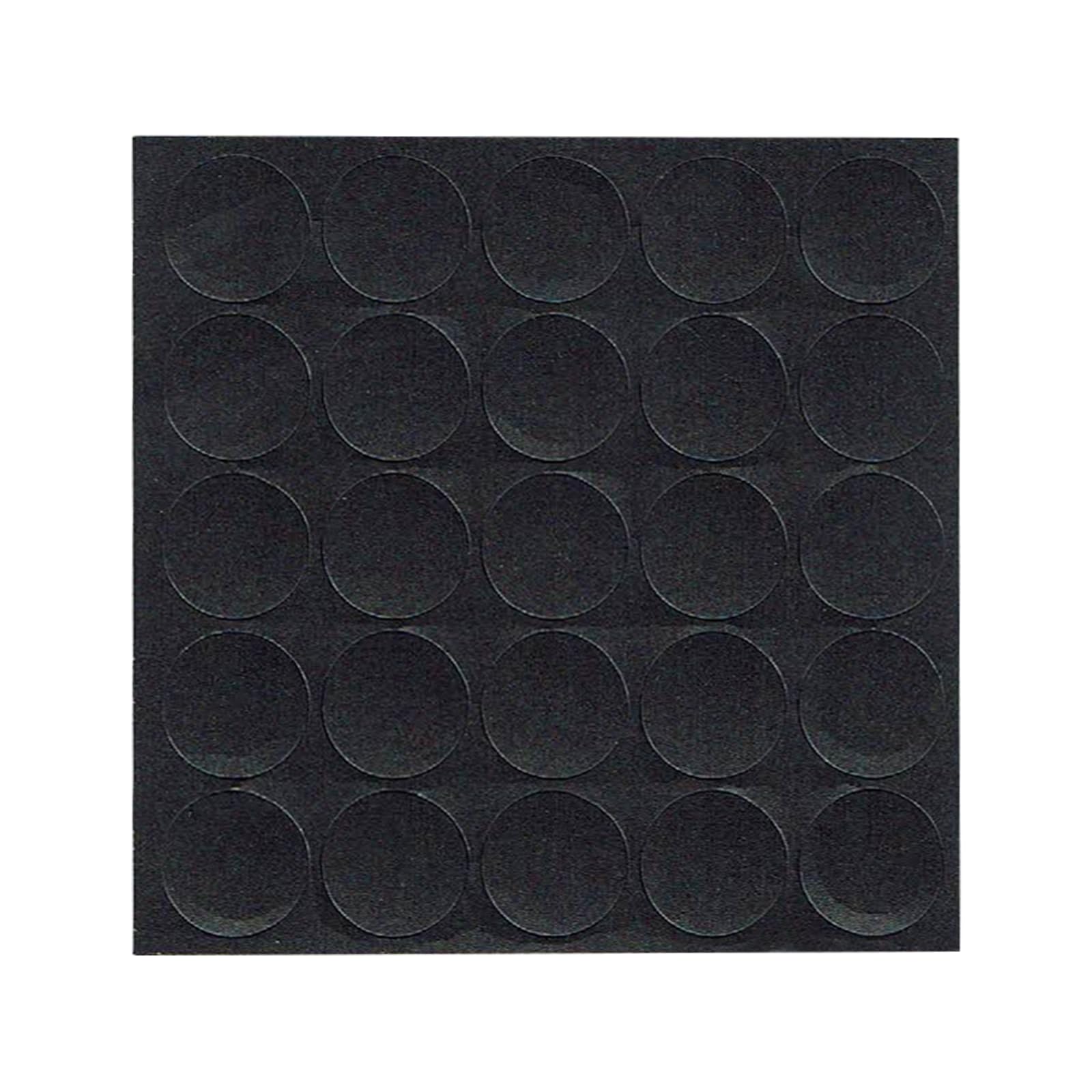 KwikCaps Screw Hole Covers and Head Covers, Self-Adhesive 14mm SINGLE SHEET of 25 PVC Screw Stickers, Diamond Grey