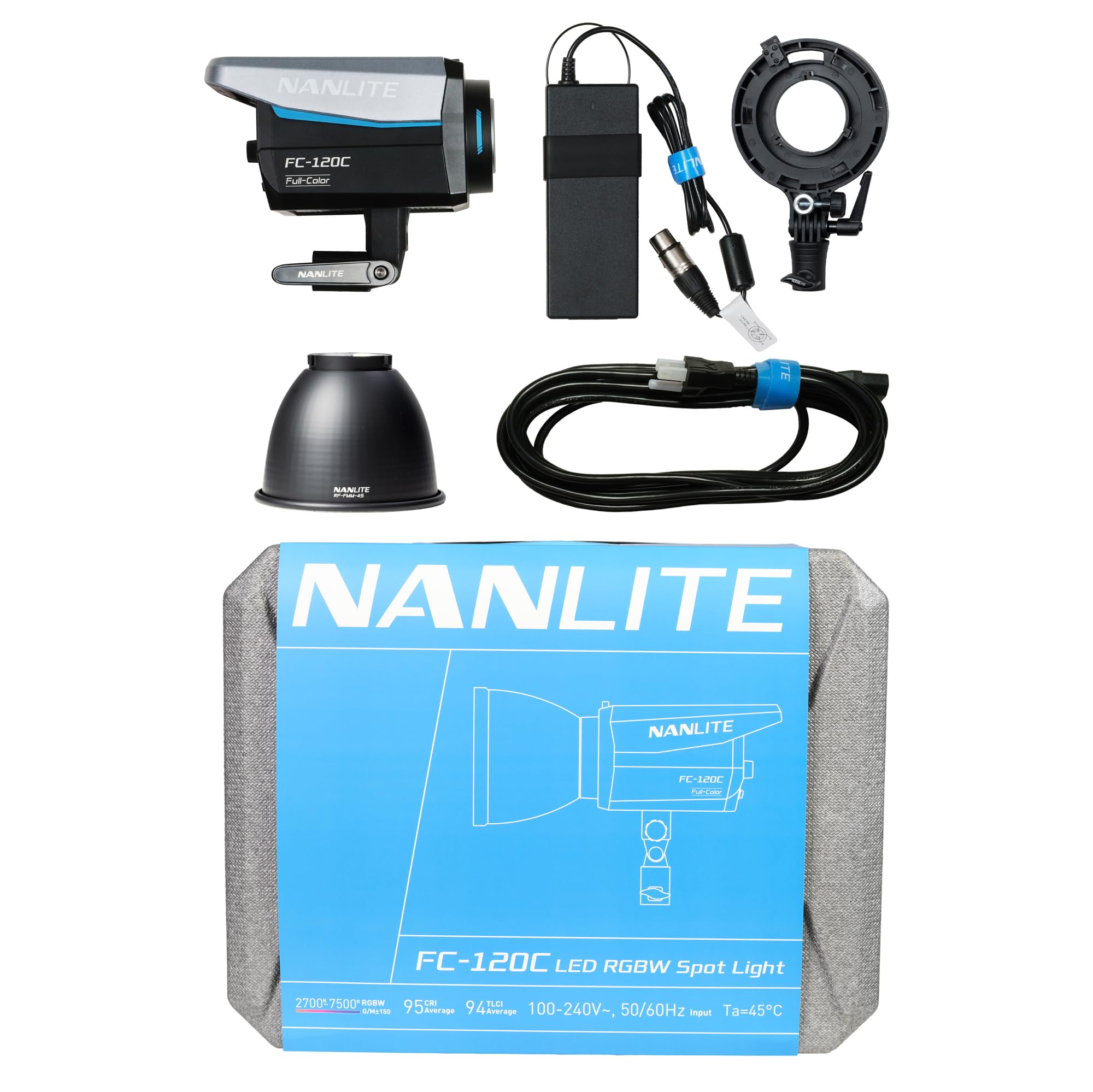 NANLITE FC-120C Faretto LED RGBW a colori