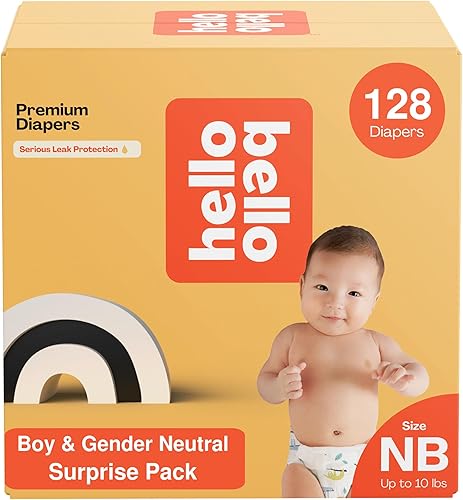 Miniatura 14 de Hello Bello Premium - Pañales para bebé de talla recién nacido, 32 unidades de pañales desechables, extra absorbentes, hipoalergénicos con ajuste
