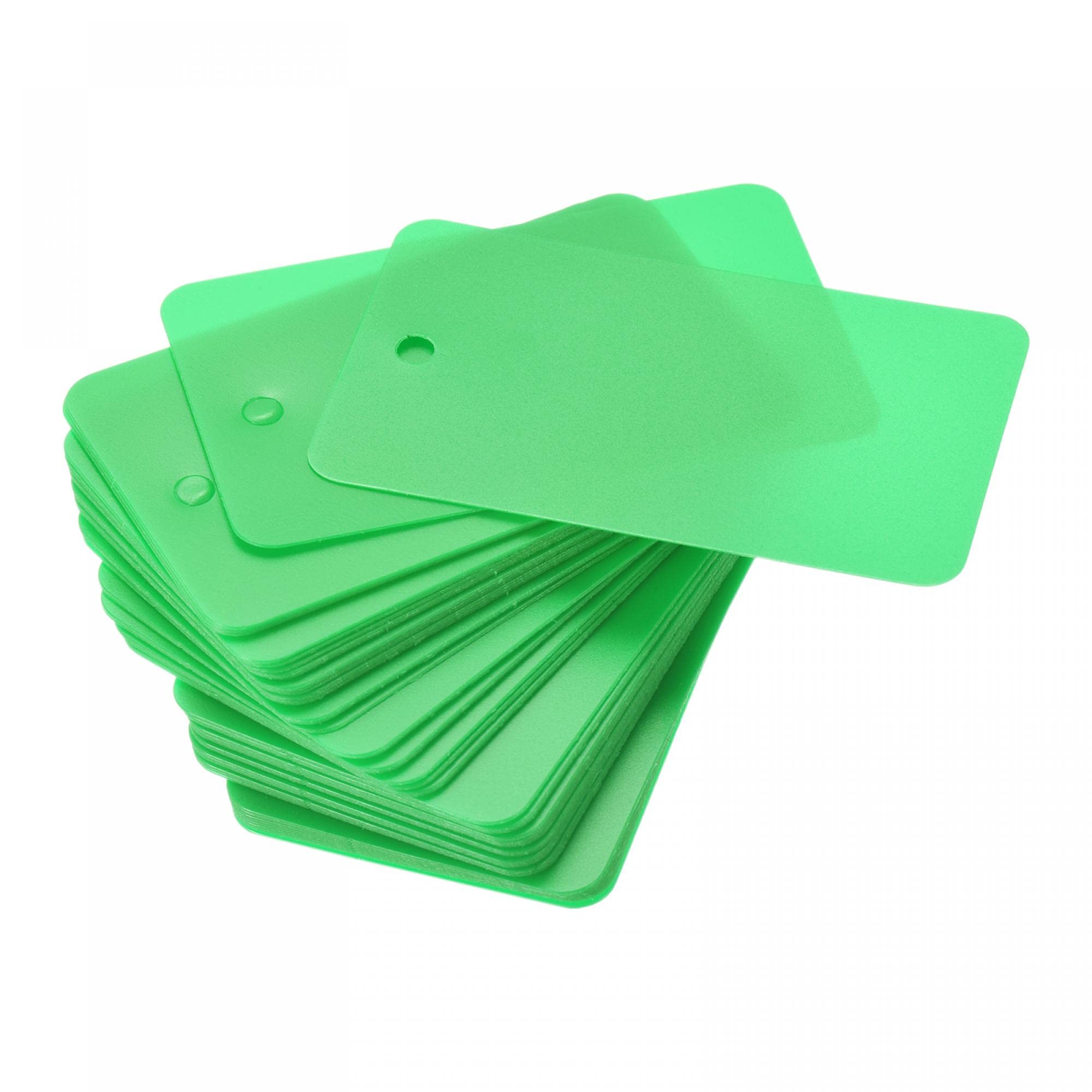 100 étiquettes PVC Vierges 3,1x5,1cm Sourcing Map - Étanches Pour Identification Produit Et Marquage
