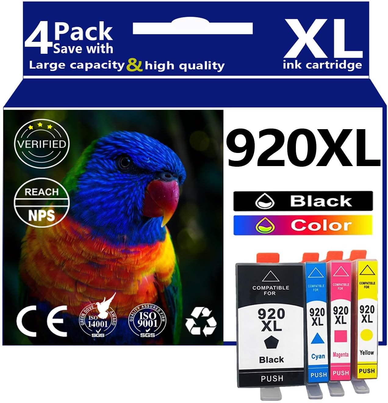 920XL Ink Cartridges Replacement for HP 920 Ink Cartridges