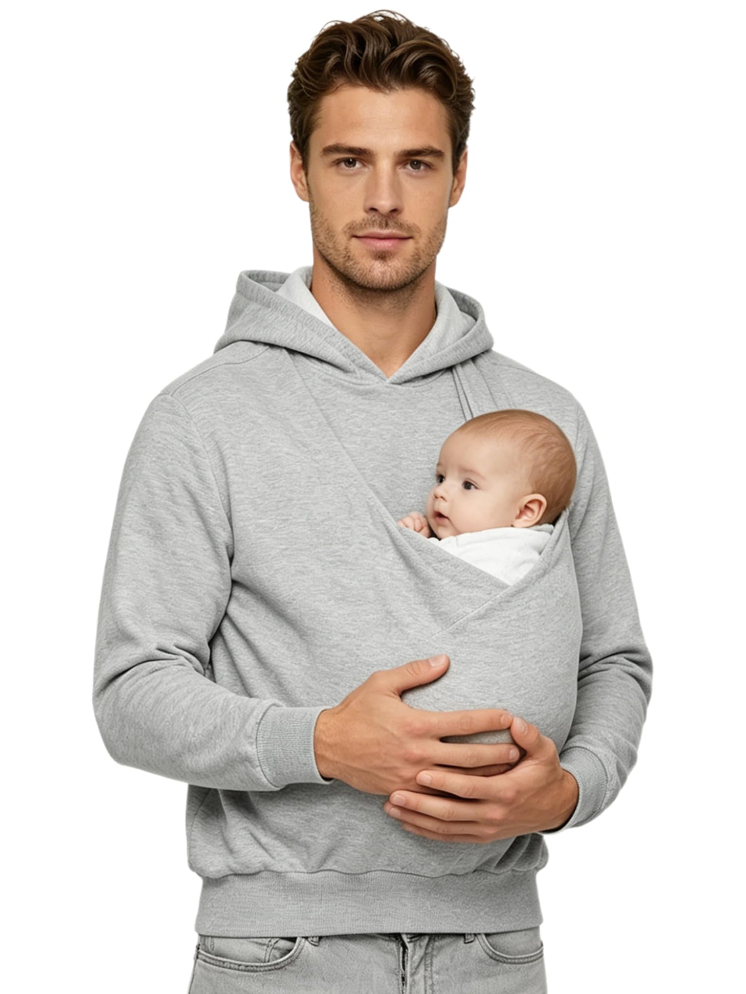 TTAO Sweat Uomo Felpe Uomo con Cappuccio Felpa in papà E Bambino Felpa papà in Attesa Maglione Portabambini Giacca Estiva Calcio