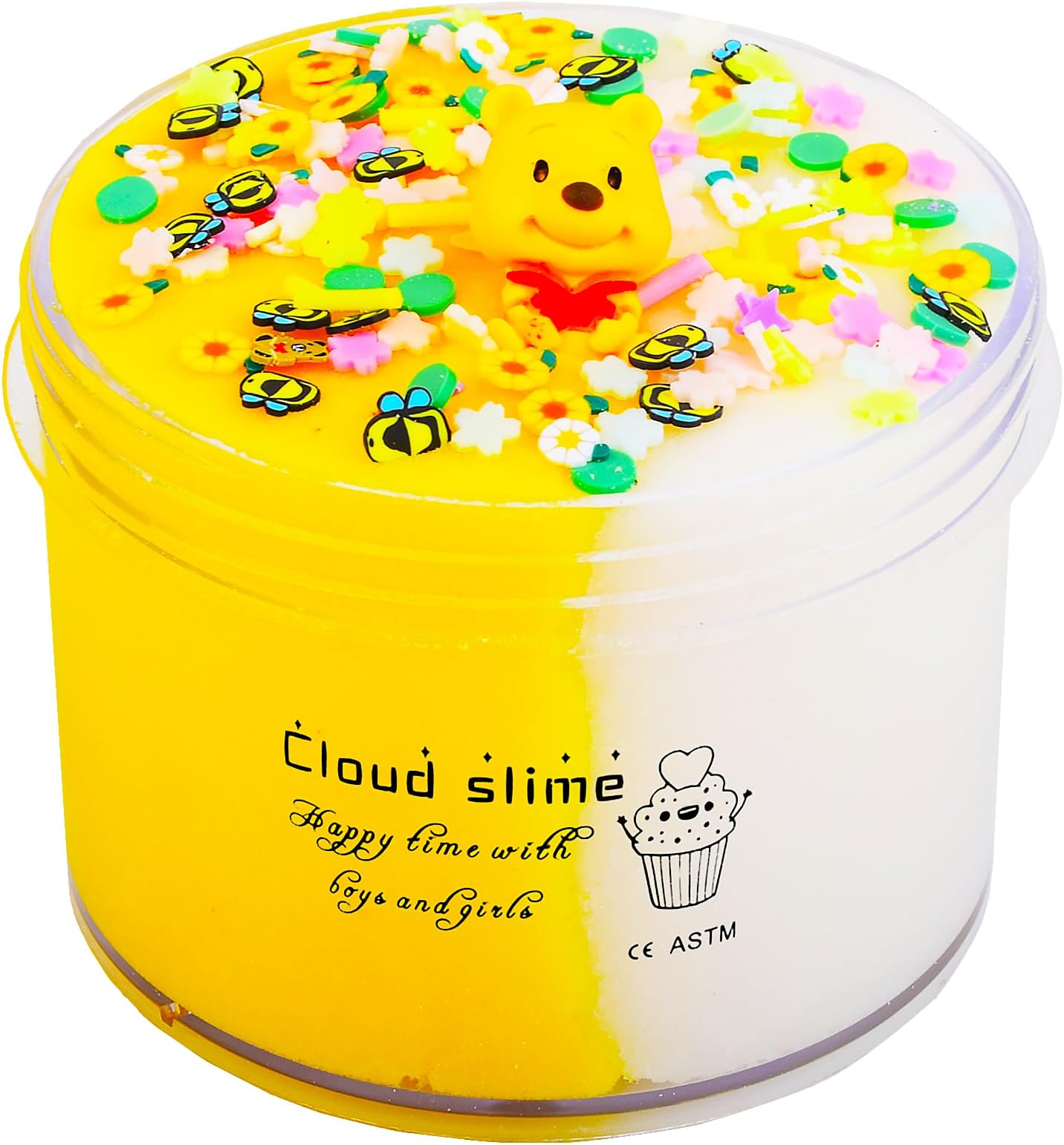 Yellow Cloud Slime Party Favors Gift for Kids' Parties - Super Soft DIY Stress Relief Toys for Girls & Boys (7oz/200ML)