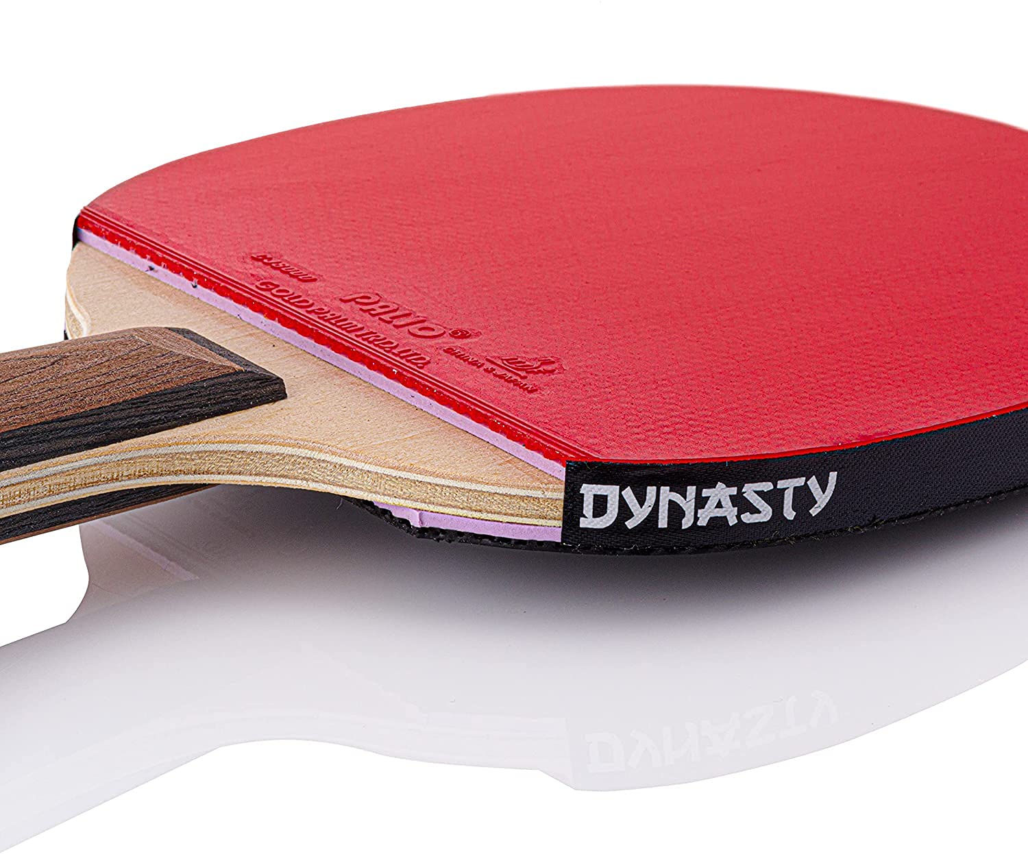 Dynasty Extra Raquette de Tennis de Table Penhold avec étui – Caoutchouc Palio approuvé ITTF – Style Chinois