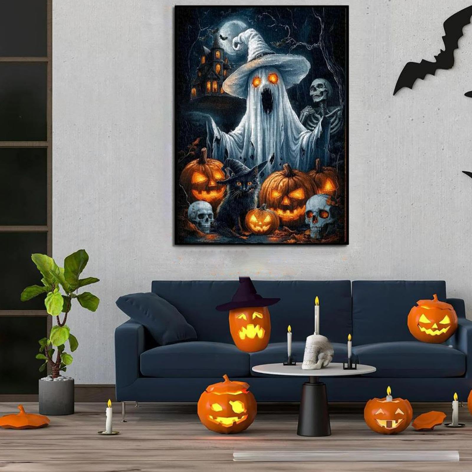 Puzzle Fantasma 1000 Pezzi, di Incastro di Halloween Impegnativo
