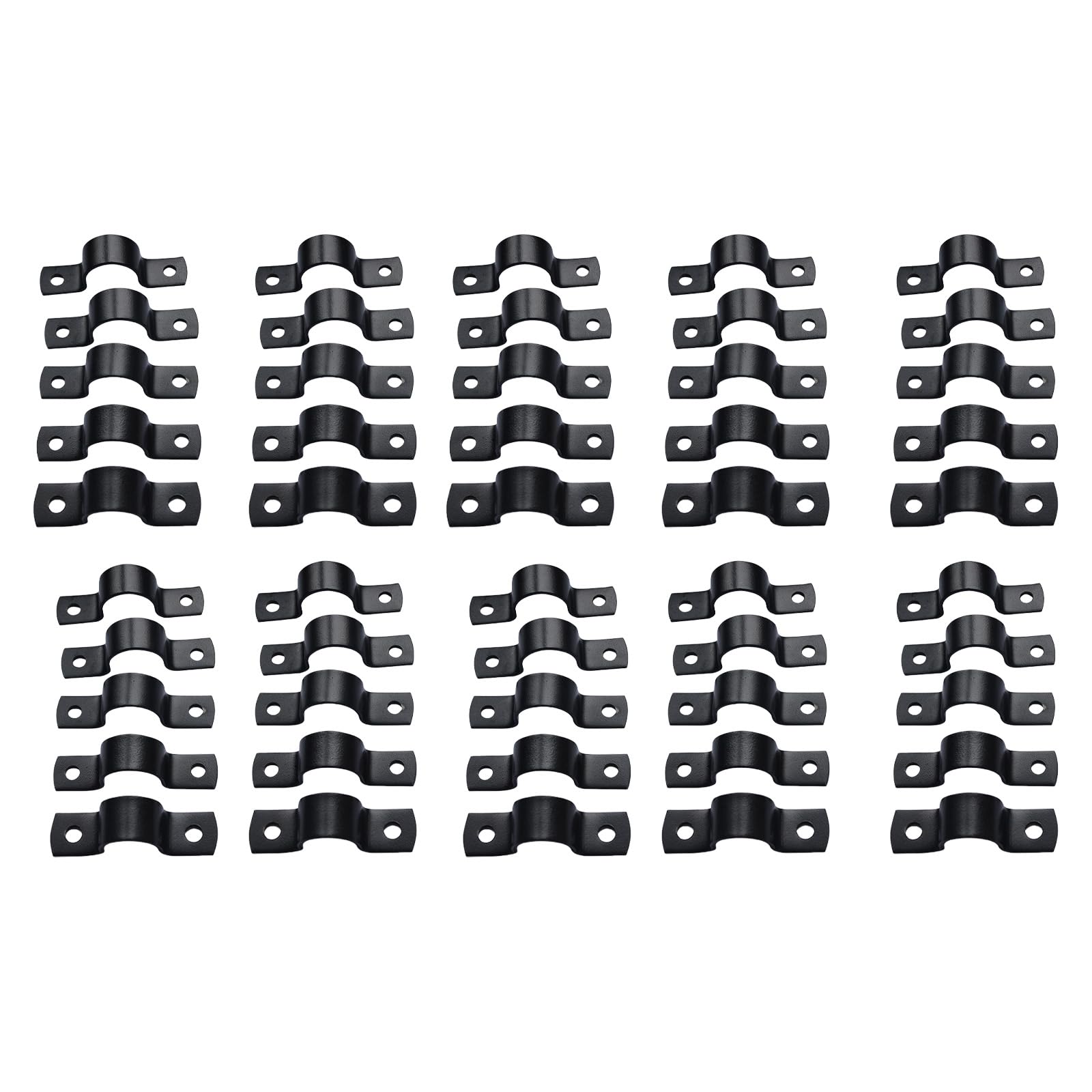Tsophreniq 4 Points 50 Flexible Strengthened Metal Fixture High Capacity Fastener Erosion Proof Covering For Tubes Workout Equipment Heavy Duty Pipe Clamp