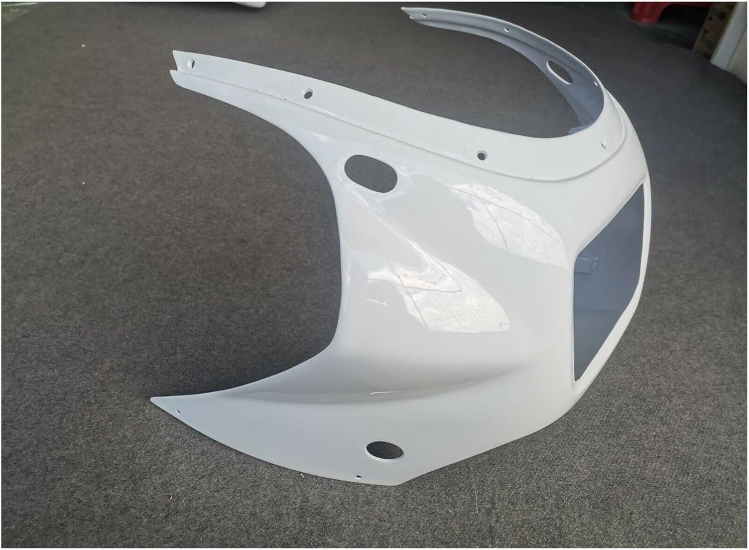 Motorcycle Fairings Kit - 1985-1987 Yamaha RZV 500/RD 500 Fairings | YMA15 ヤマハと互換性のあるヘッドライトフロントアッパーフェアリングカウルノーズ RD500 RZV500 1985-1987 RD RZV