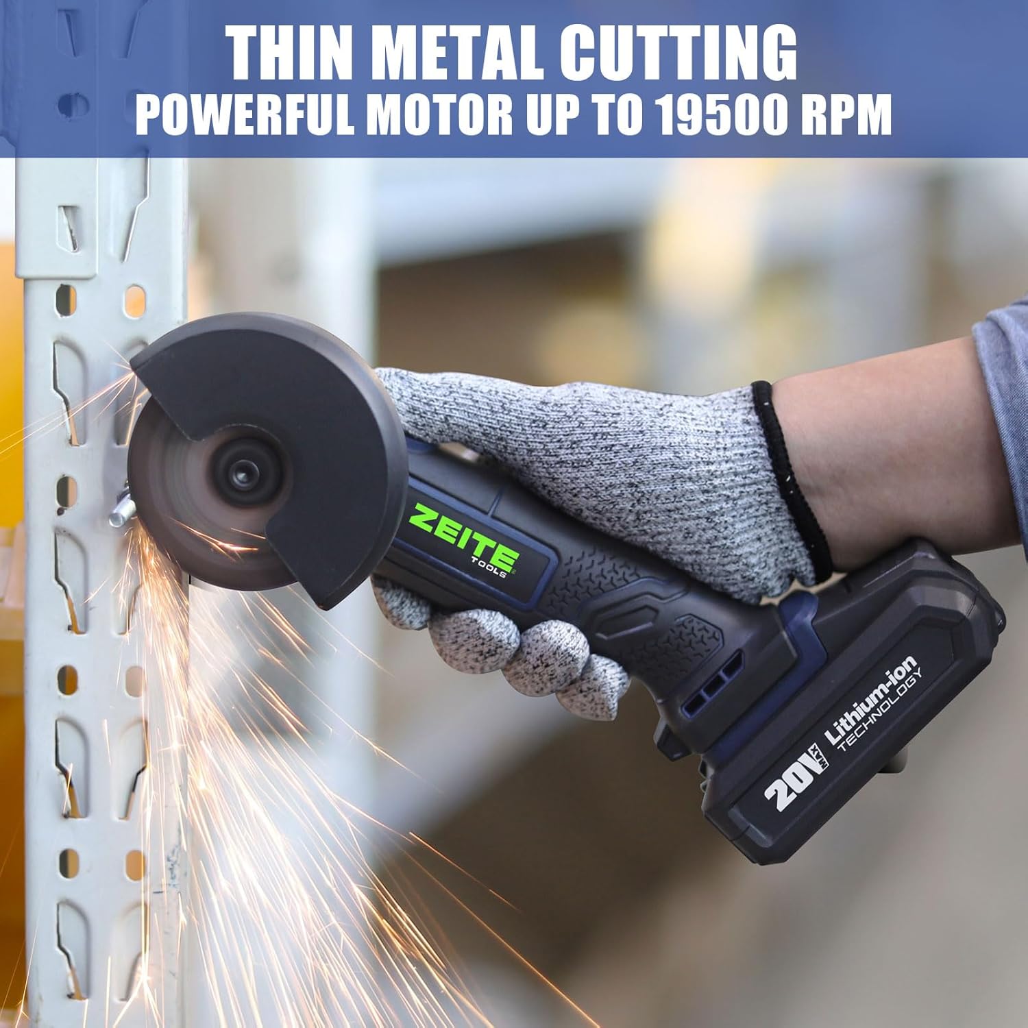 ZEITE 4V Cardboard Cutter Gray and 20V 3" Mini Cut Off Tool