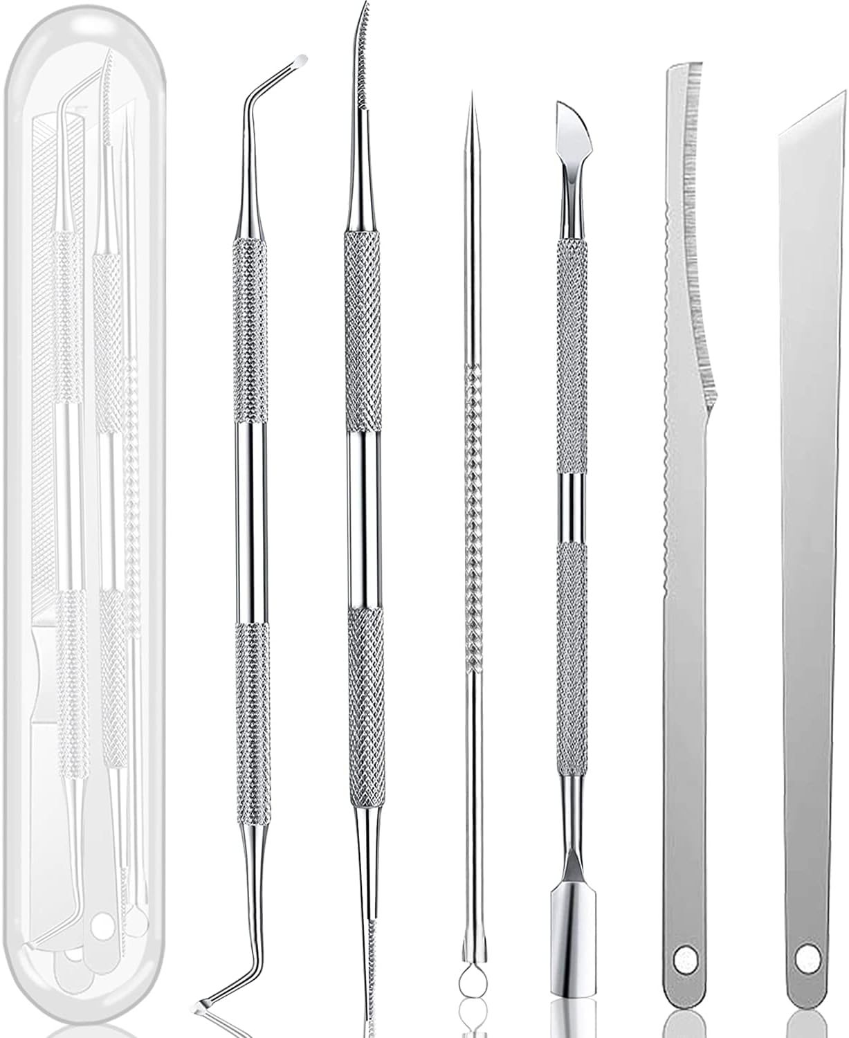 Ingrown Toenail Pedicure Tool Kit(7Pcs), Nail Manicure Kit Stainless Steel Care Treatment For Correction Polish Pain Relief