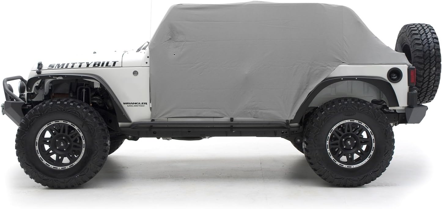 Smittybilt 1069 ドアフラップ付きキャブカバー グレー