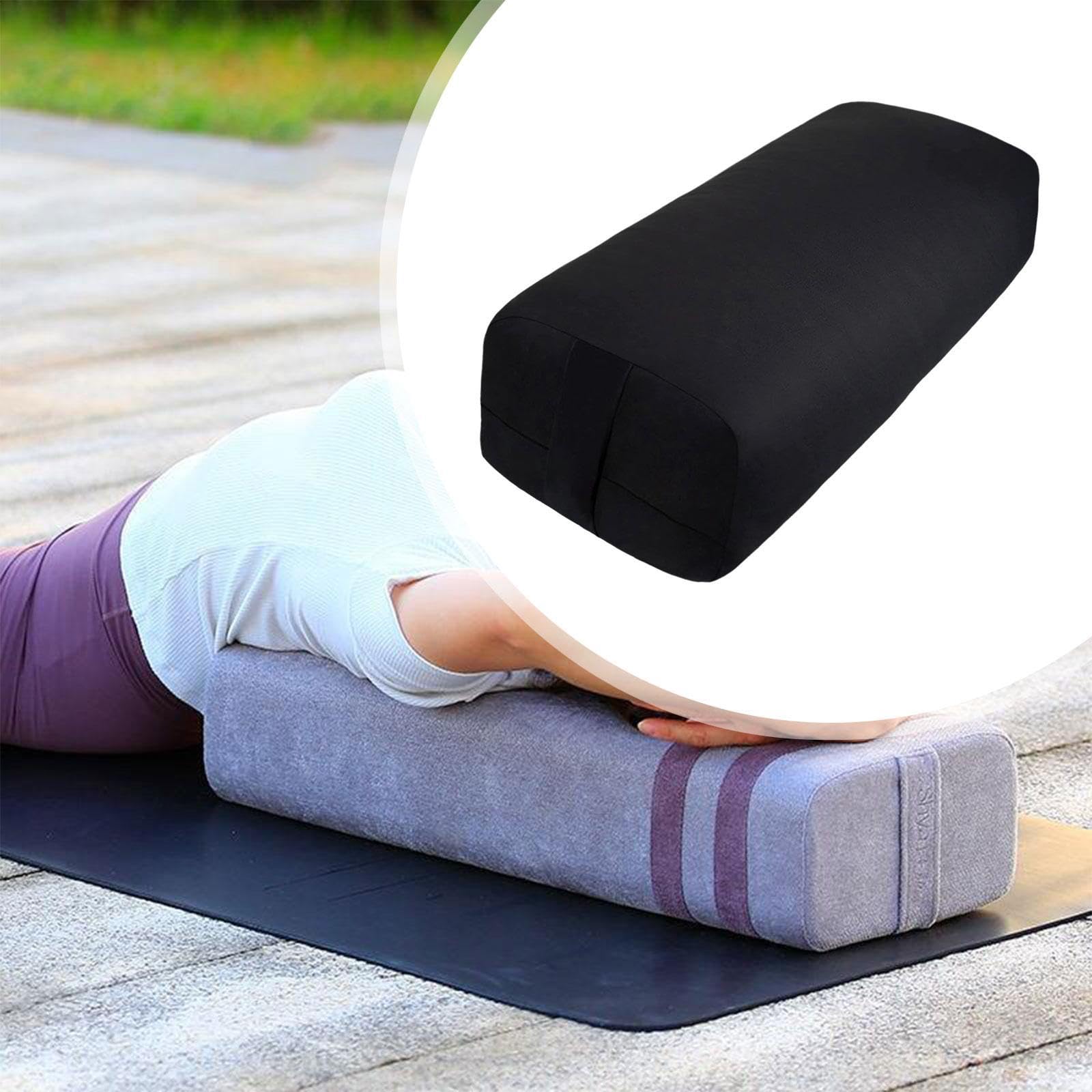 Cuscino da con Fodera Rimovibile E Lavabile per Uomo E Donna, Strumento per Lo, Cuscino per L'equilibrio delle Gambe E Supporto Durante, Rettangolo Nero