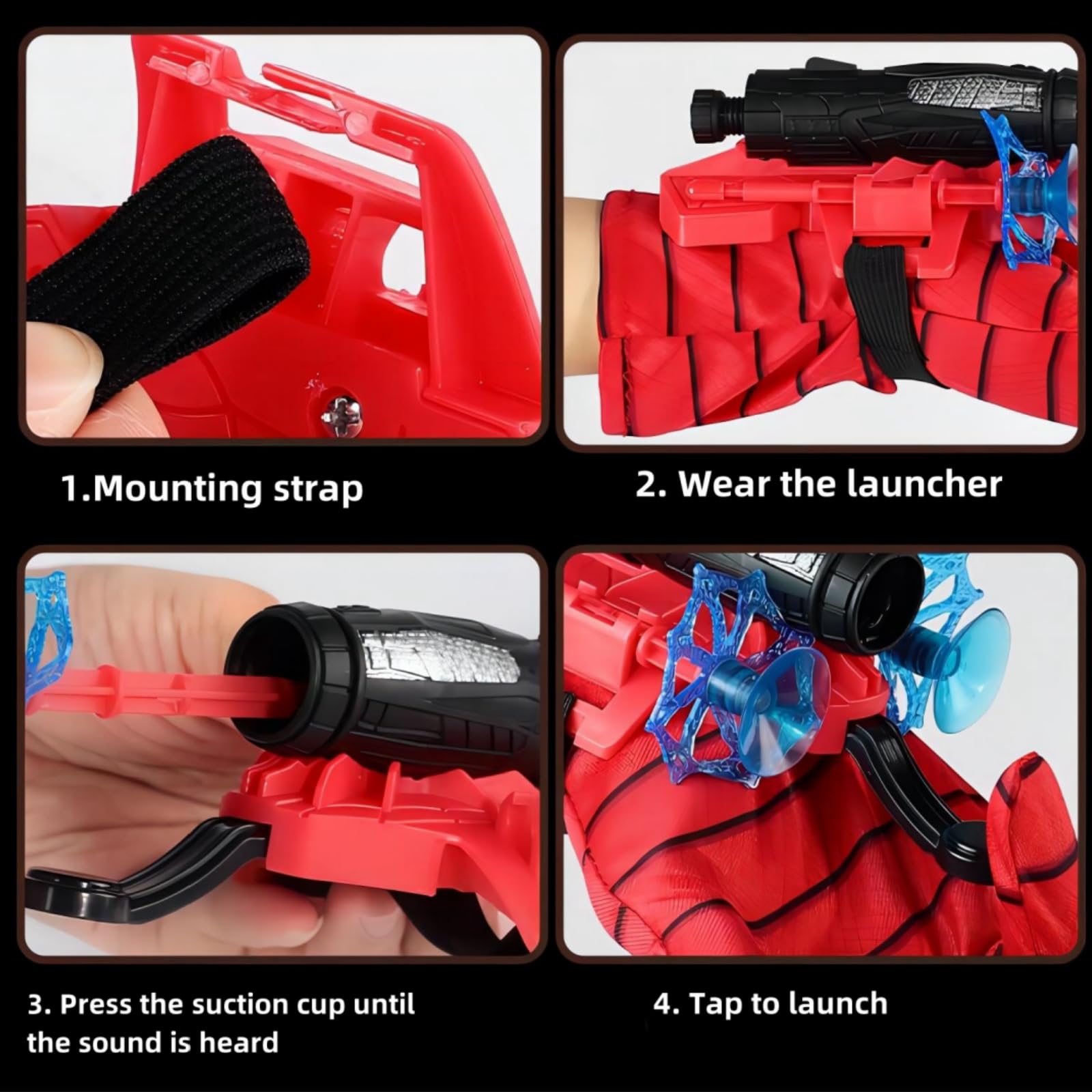 FJQZDBDSA Spiders Web Shooter ?Spider Toys for Boys 4-6?Boys 6-8 Years Old?Wrist Toys, Birthday Party Presents