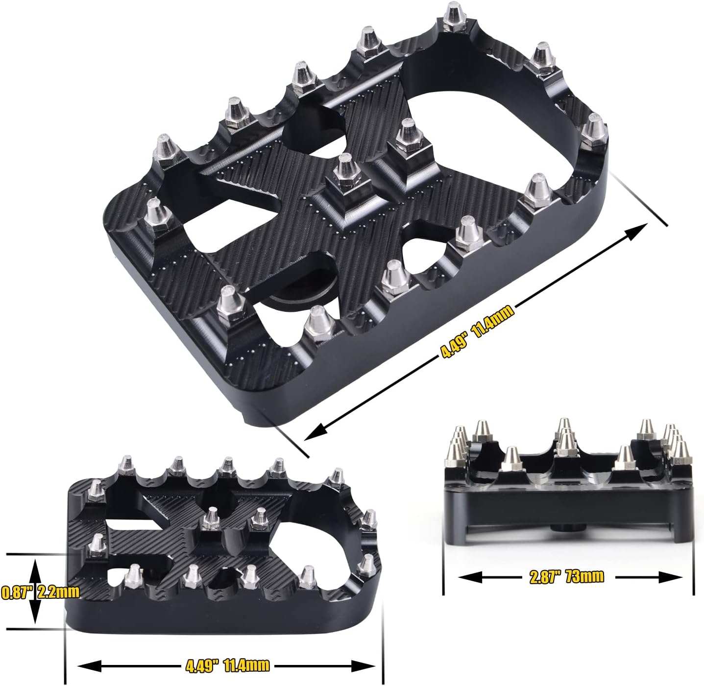 MX Style BRAKE PEDAL COVER For H-D TOURING GLIDE SOFTAIL (Black)