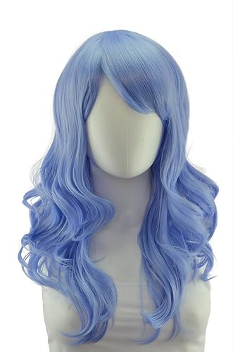 Vista 85 de Epic Cosplay Hestia Dark Plum Cosplay peluca rizada de 22 pulgadas