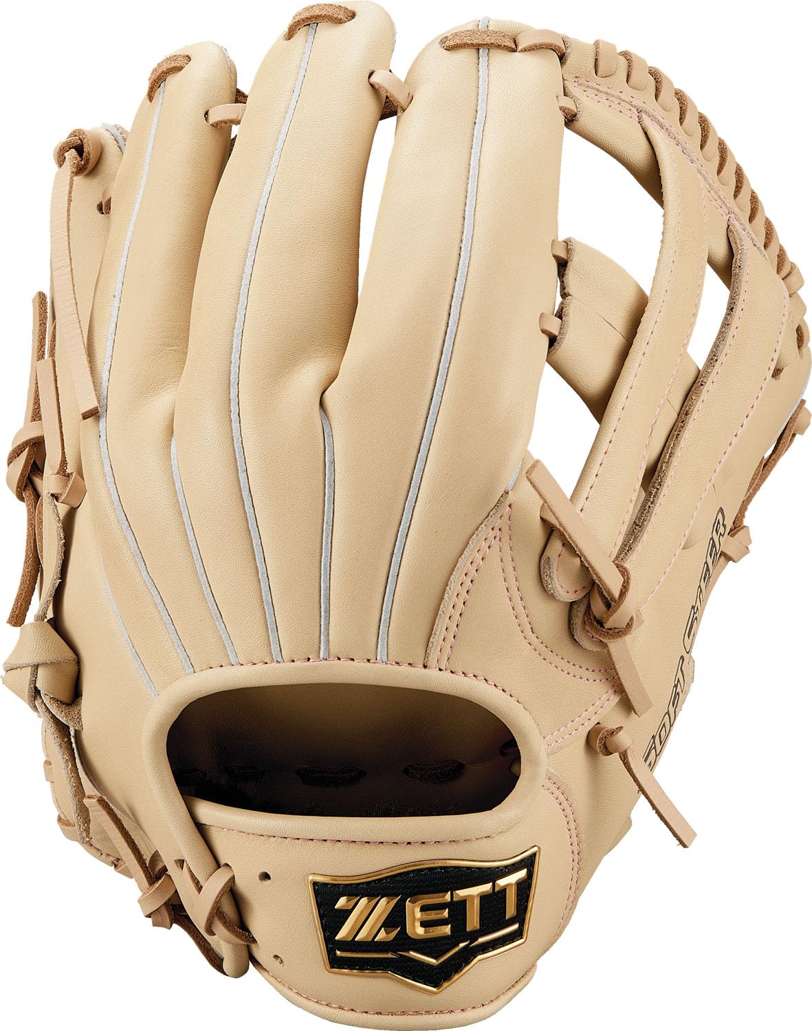 ZETT BRGB35440 Soft Baseball Glove Soft Steer All-Round Left Throw Pastel Brown (3200) Size: 6