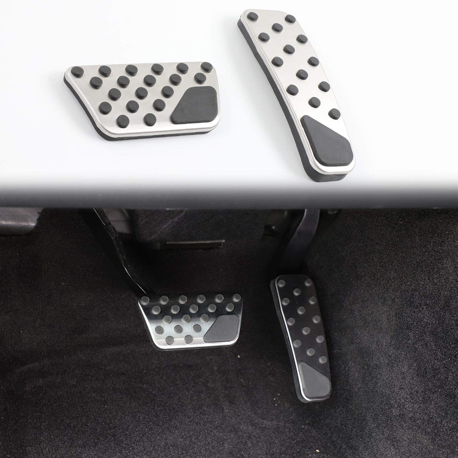 Voodonala for Charger Challenger Chrysler Aluminum Accelerator Gas and Brake Pedal Cover for 2009-2024 Dodge Challenger Charger Chrysler 300 Interior Accessories, 2pcs