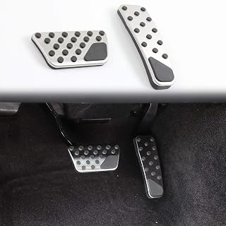 for Charger Challenger Chrysler Aluminum Accelerator Gas and Brake Pedal Cover for 2009-2024 Dodge Challenger Charger Chrysler 300 Interior Accessories, 2pcs