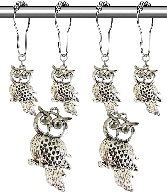 Aimoye Country Shower Curtain Hooks Rust Proof Brushed